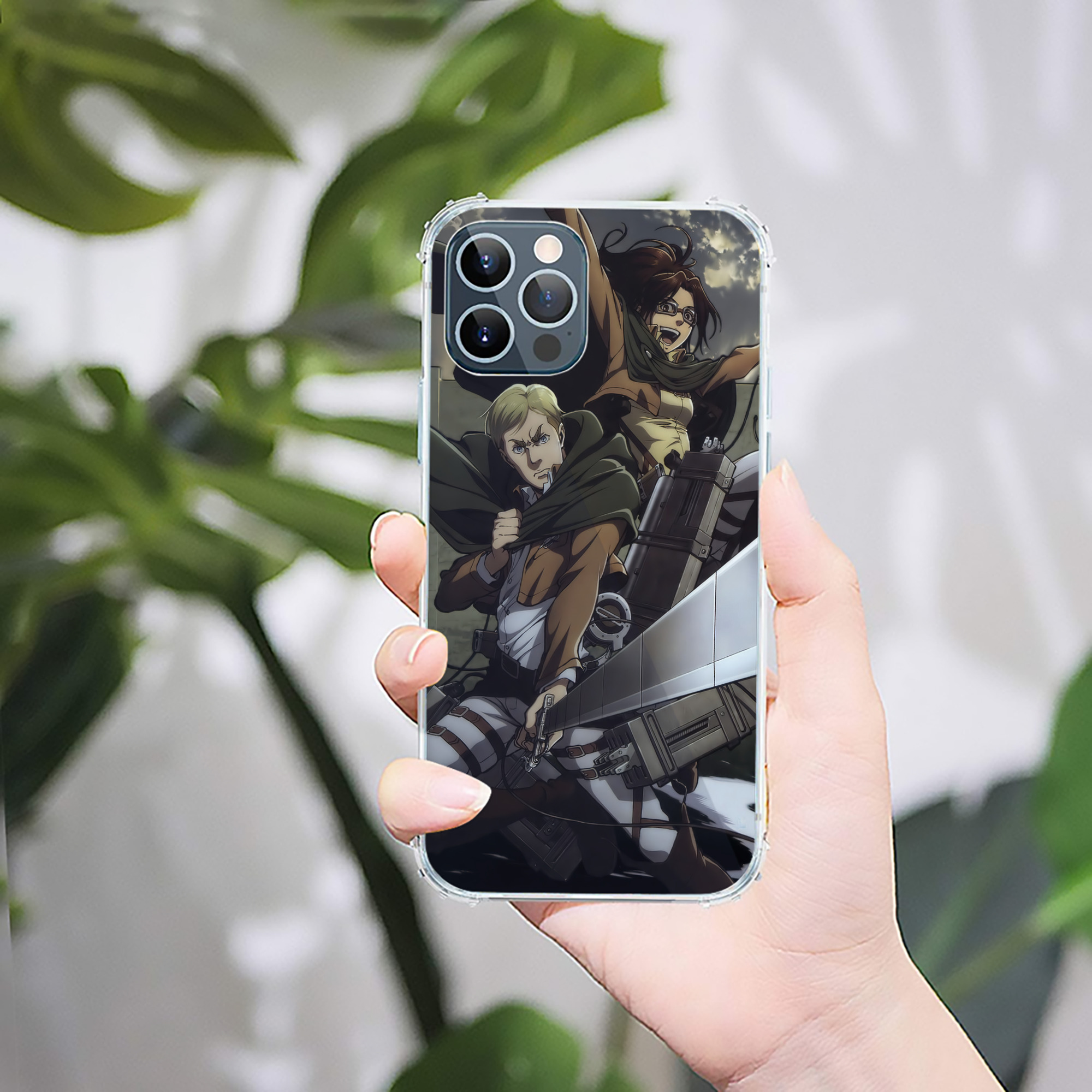 （画像用） 進撃の巨人 Attack on Titan 【iPhone 12シリーズ対応】透明スマホケース（クリアソフトケース）